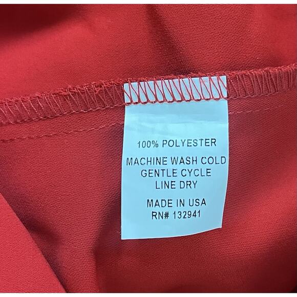 Amanda Uprichard Susannah Red Mini Dress Front Twist Ruched Shoulder Size Small - Picture 7 of 7